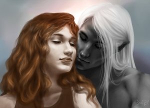 catti_brie_and_drizzt_by_svanha-d35yl8w