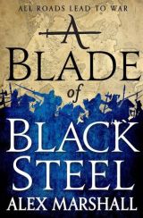 a blade of black steel